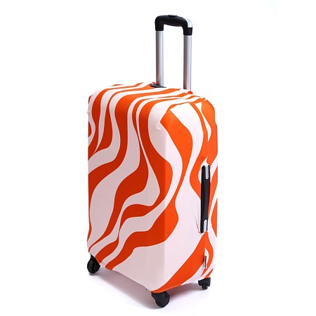 Чехол для чемодана M/L В оранжевом тигр модель ECO