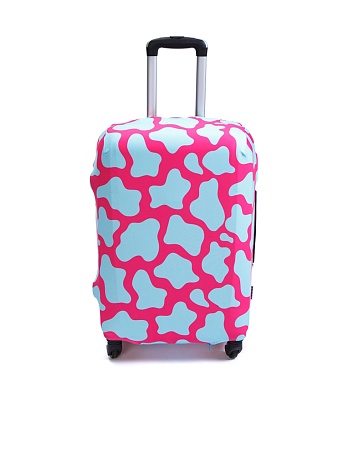 Чехол для чемодана M/L В розовом (черепаха) модель ECO