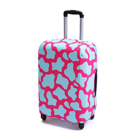 Чехол для чемодана M/L В розовом (черепаха) модель ECO